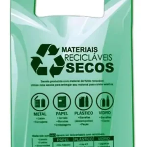 Starprint Sacola Plastica Verde Ecologica 48X55 Imp C/2,3 kg